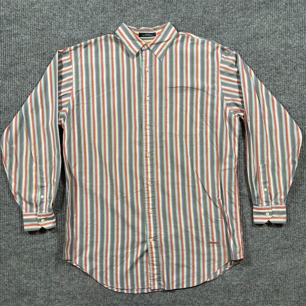 Daniel Cremieux Collection Mens Button Up Shirt M‎ Striped Italian Fabric Casual